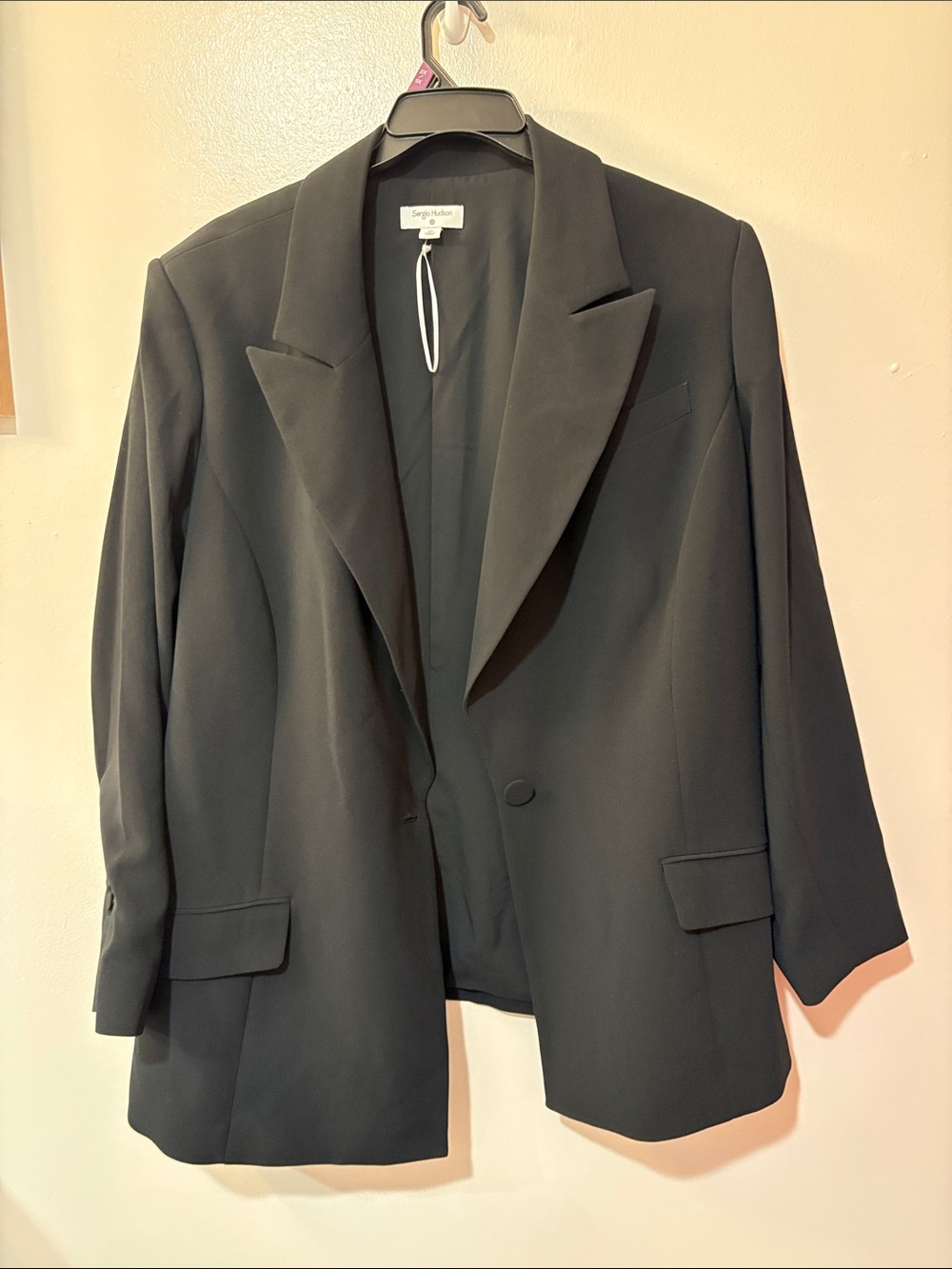 Sergio Valente Women's Black Oversized Blazer